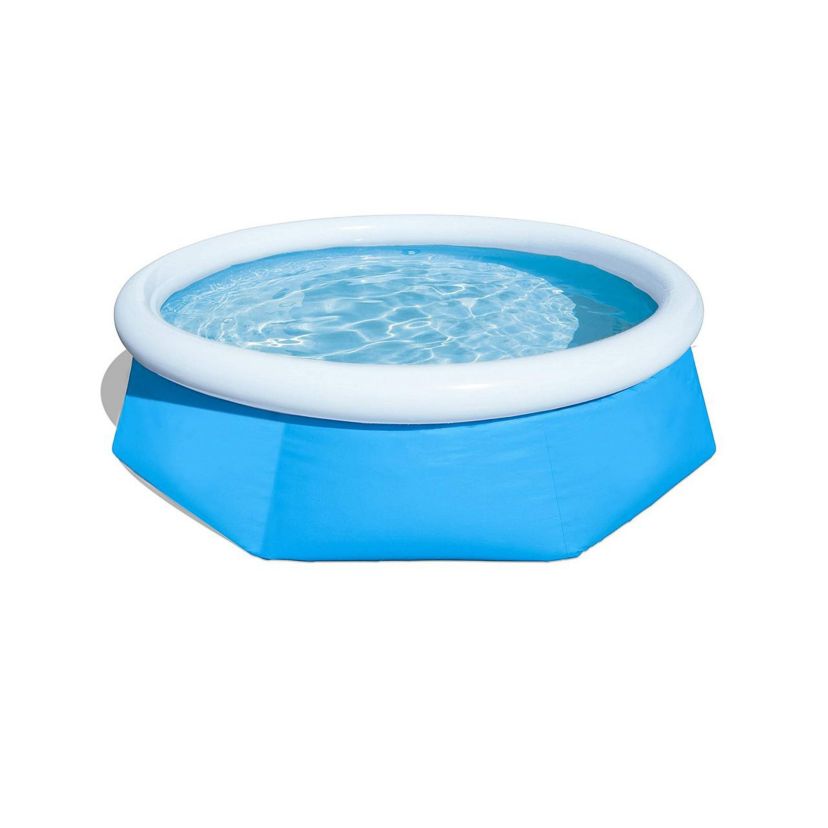 Pool Central 10ft Round Inflatable Easy Set Kids Swimming Pool with ...