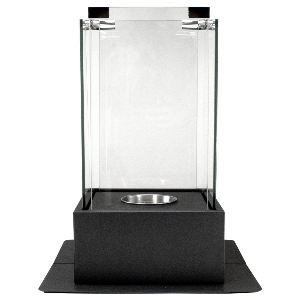 15" Bio Ethanol Ventless Portable Tabletop Fireplace with Flame Guard