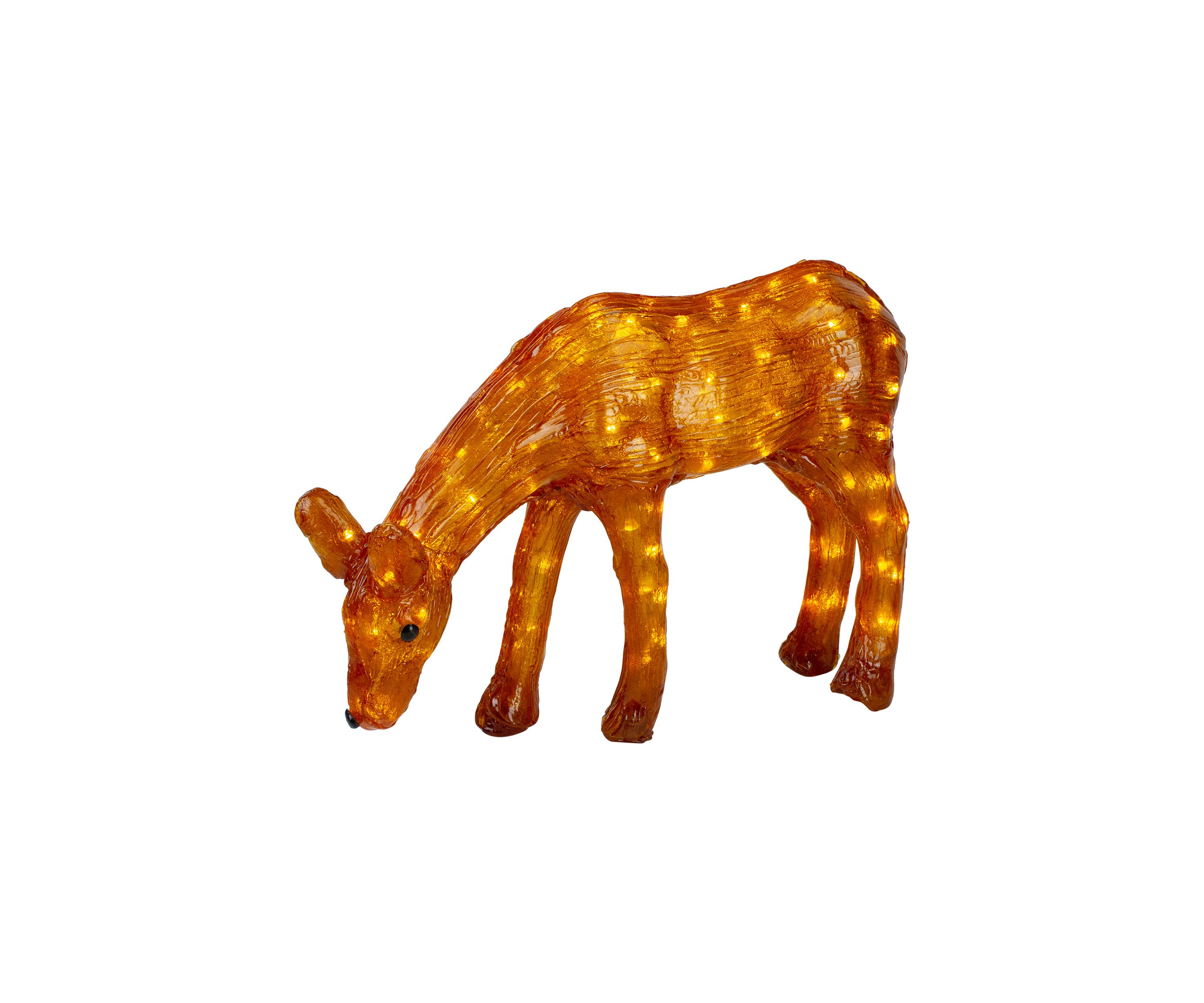 22Inch LED Lighted Commercial Grade Acrylic Reindeer Outdoor Christmas Decoration