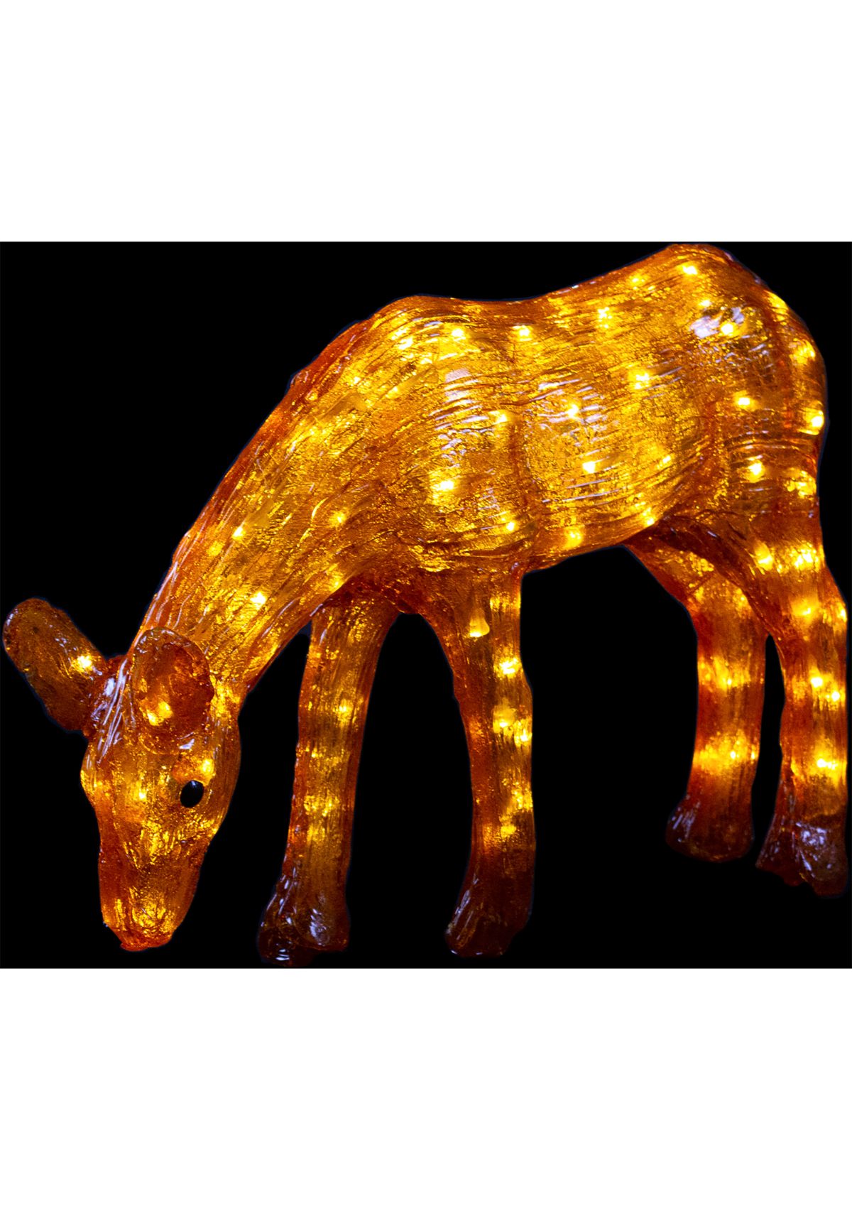 22Inch LED Lighted Commercial Grade Acrylic Reindeer Outdoor Christmas Decoration
