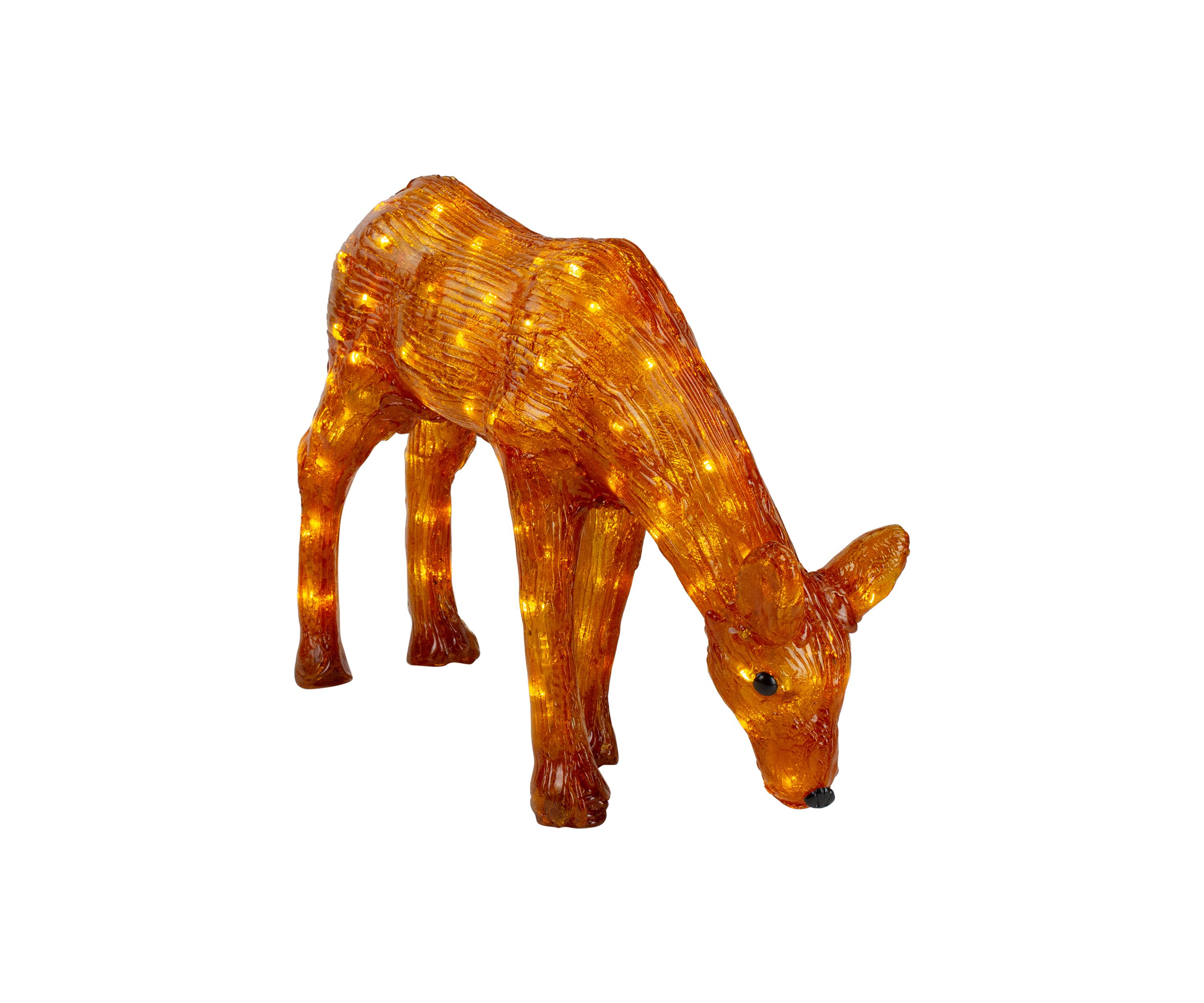22Inch LED Lighted Commercial Grade Acrylic Reindeer Outdoor Christmas Decoration