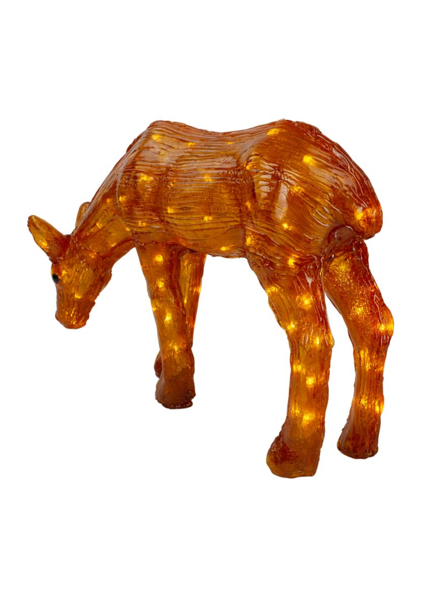 22Inch LED Lighted Commercial Grade Acrylic Reindeer Outdoor Christmas Decoration