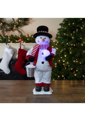 24Inch Lighted and Animated Musical Snowman Christmas Figure