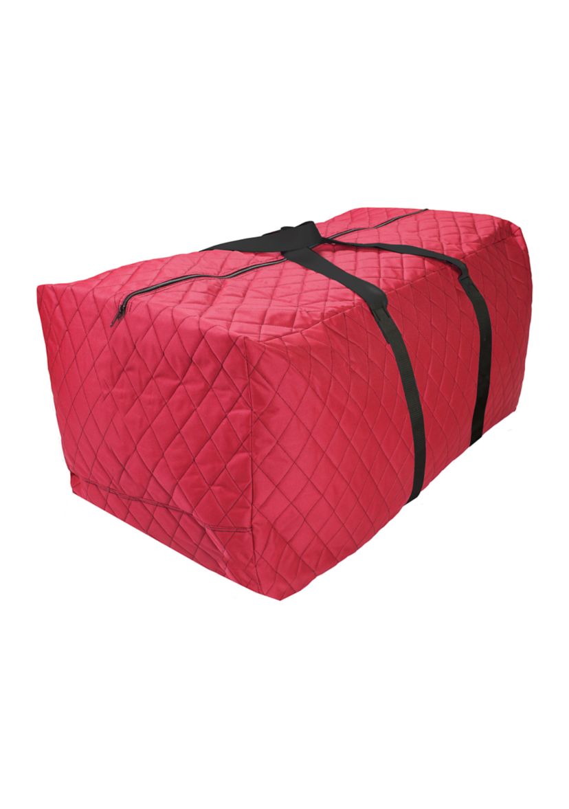 Quilted Red Christmas Holiday Storage Bag