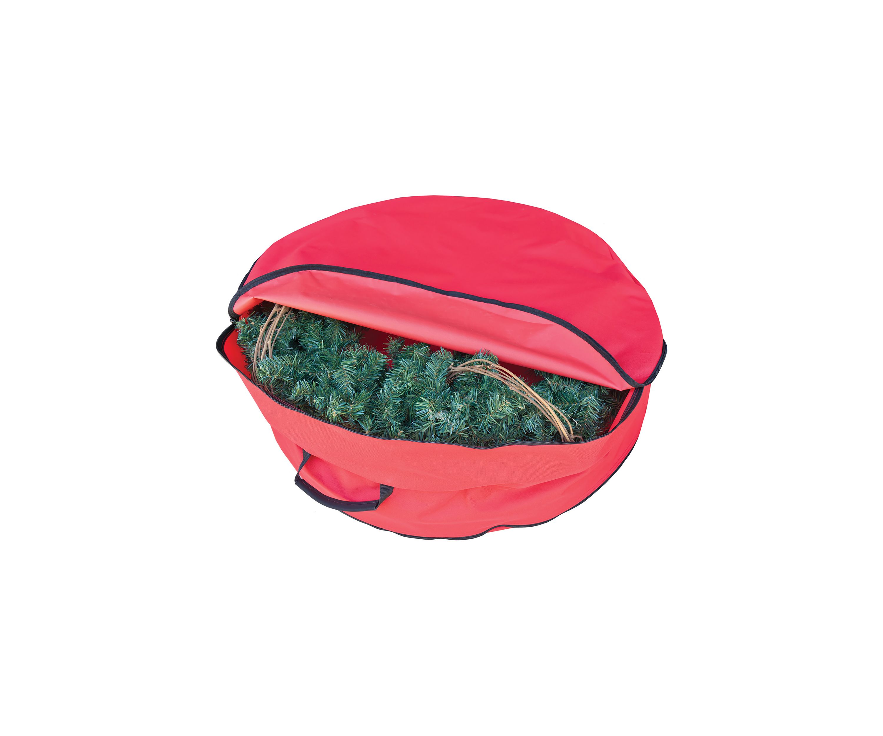2 in 1 Red Zip Up Christmas Garland and Wreath Storage Bag