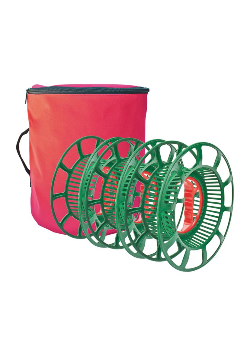 Large 3 Reel Red Christmas Light Storage Bag