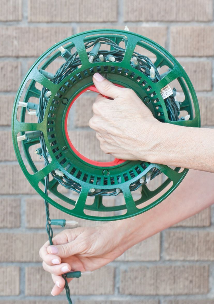 Large 3 Reel Red Christmas Light Storage Bag