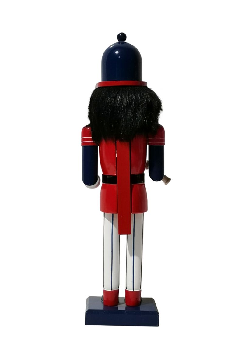14Inch Red and Blue Wooden Christmas Nutcracker Baseball Player