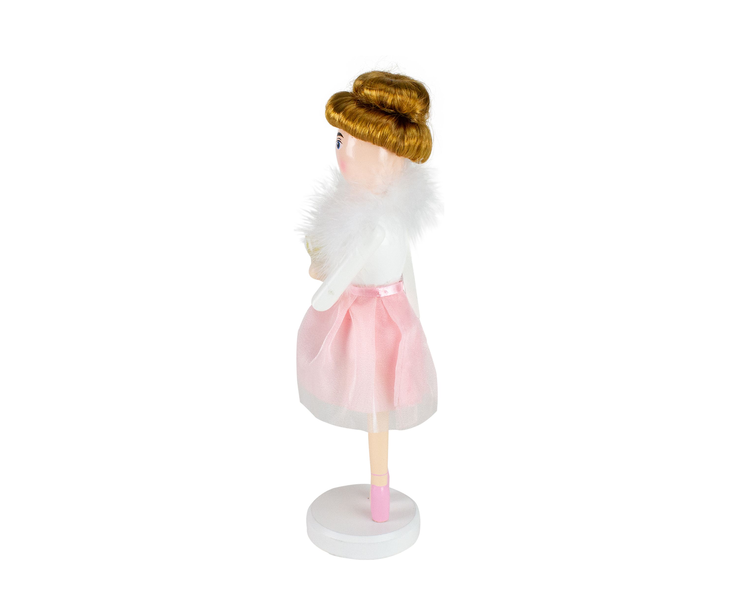 14Inch Pink Wooden Christmas Nutcracker Ballerina
