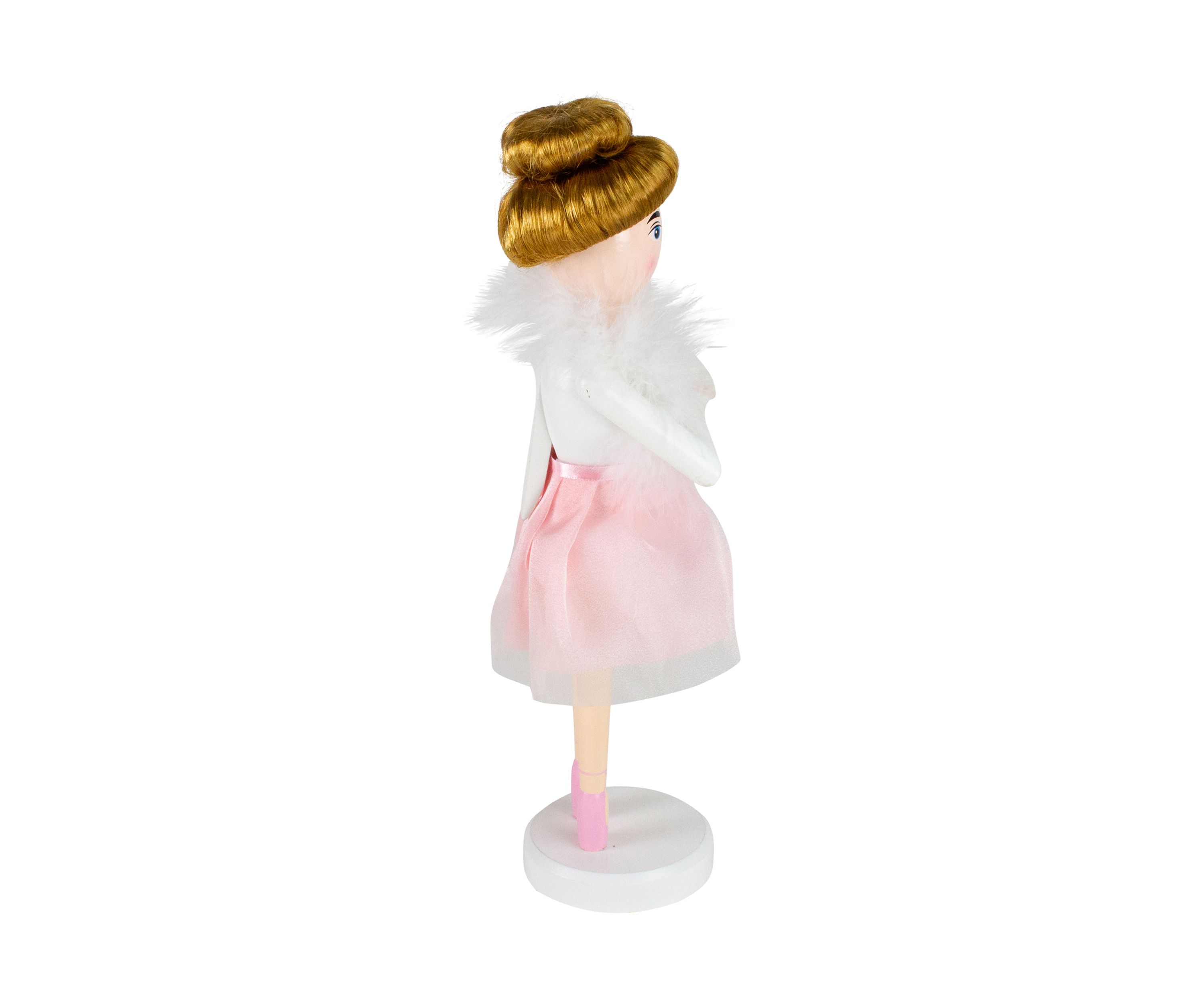 14Inch Pink Wooden Christmas Nutcracker Ballerina
