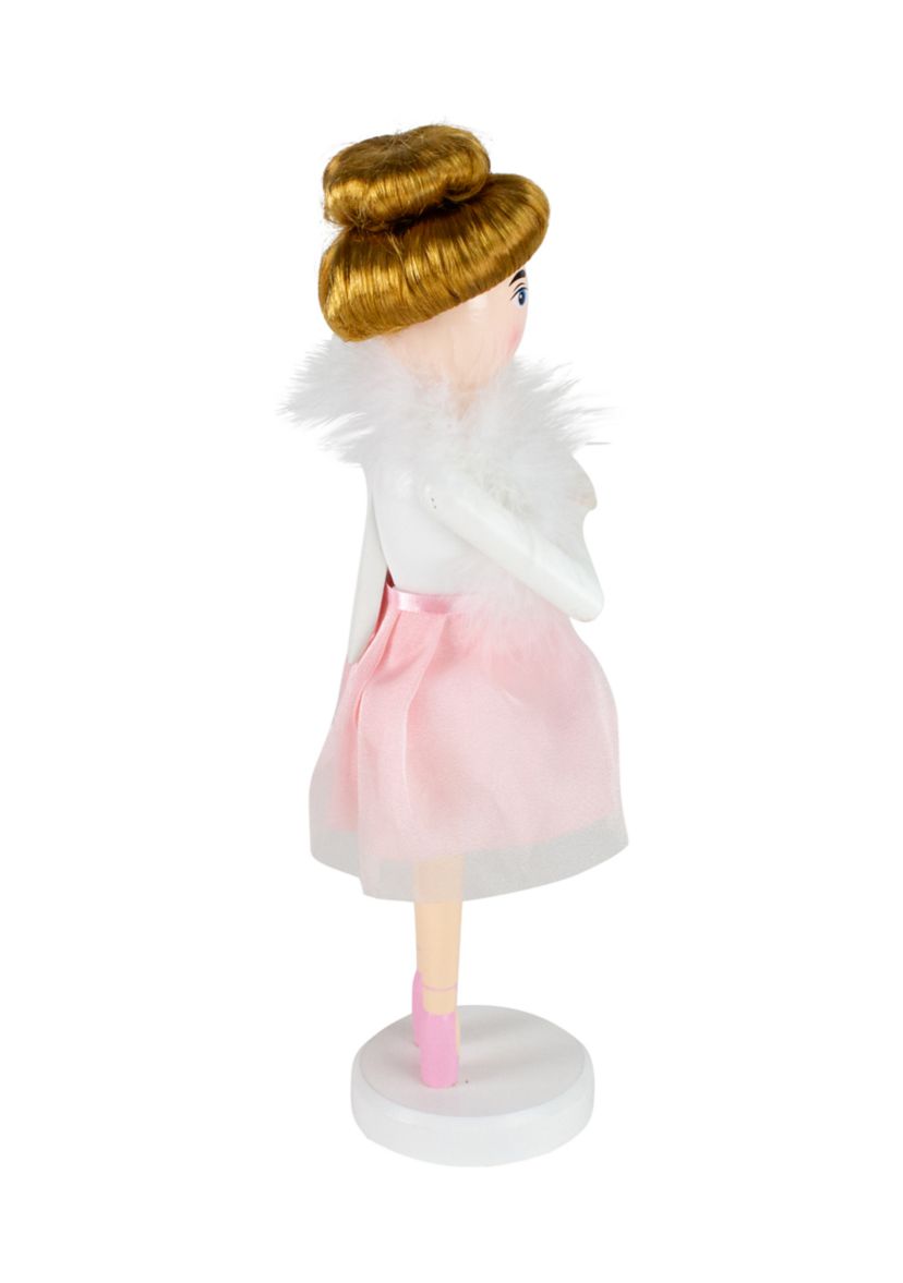 14Inch Pink Wooden Christmas Nutcracker Ballerina