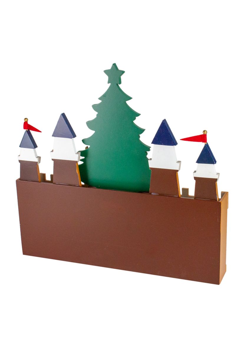 20.5Inch Nutcracker Castle Christmas Advent Calendar Decoration