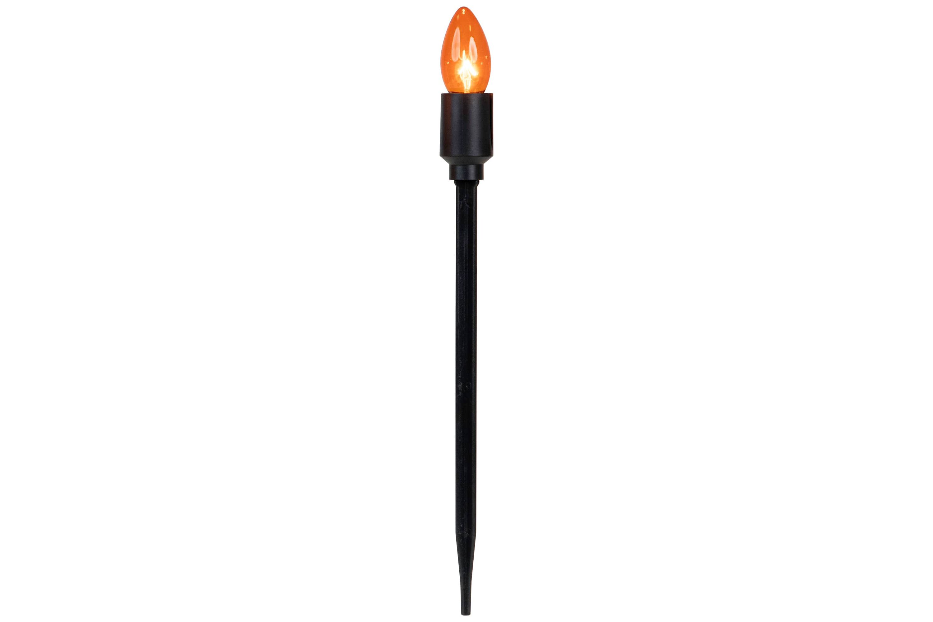 C9 Halloween Pathway Markers - Orange - 8.75 Black Wire - Set of 10