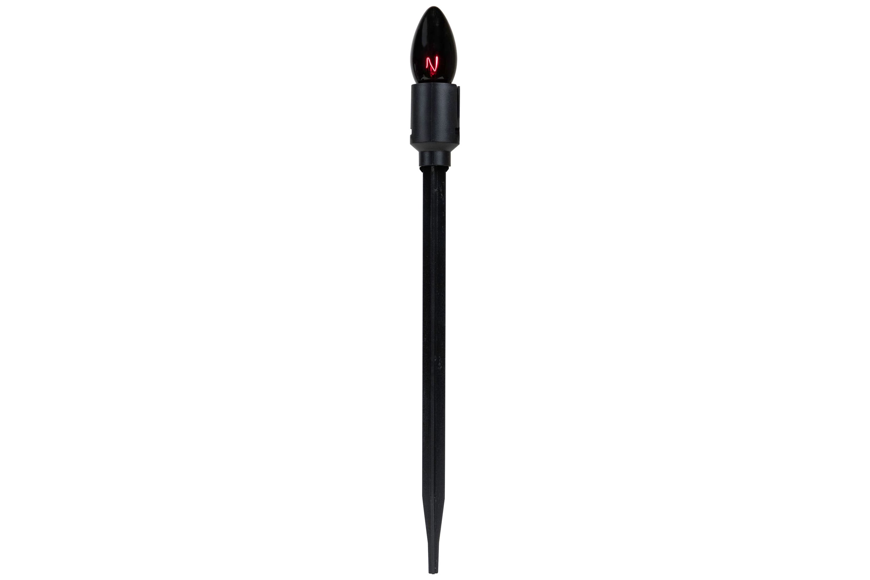 C9 Bulb Halloween Pathway Markers - Purple - 8.75 Black Wire - Set of 10