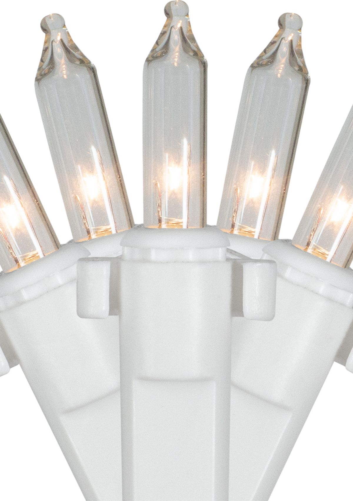 4 x 6 Clear Mini Net Style Christmas Lights  White Wire