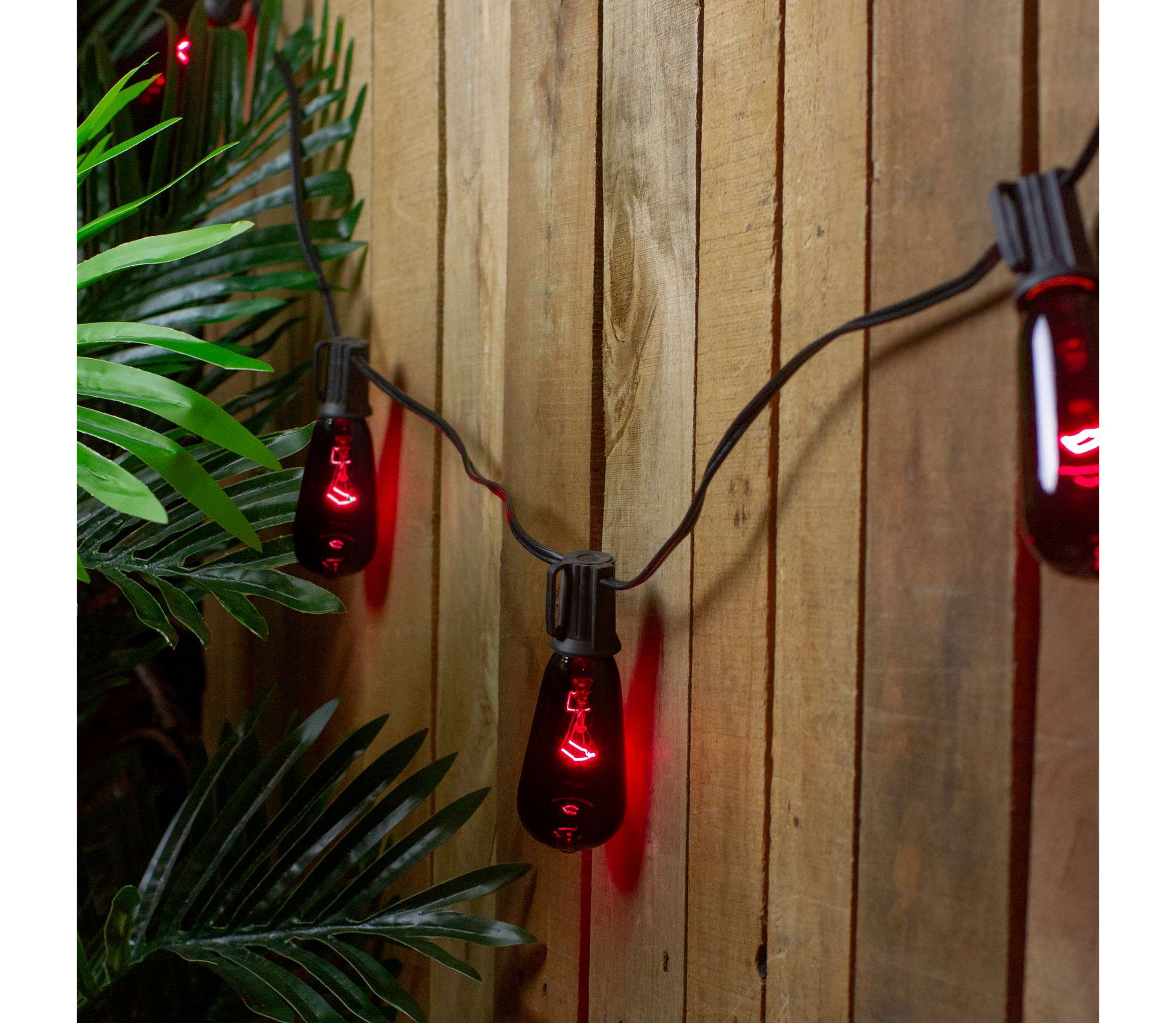 Edison E17 Halloween Light Set - 9 Black Wire - Purple Lights - 10ct