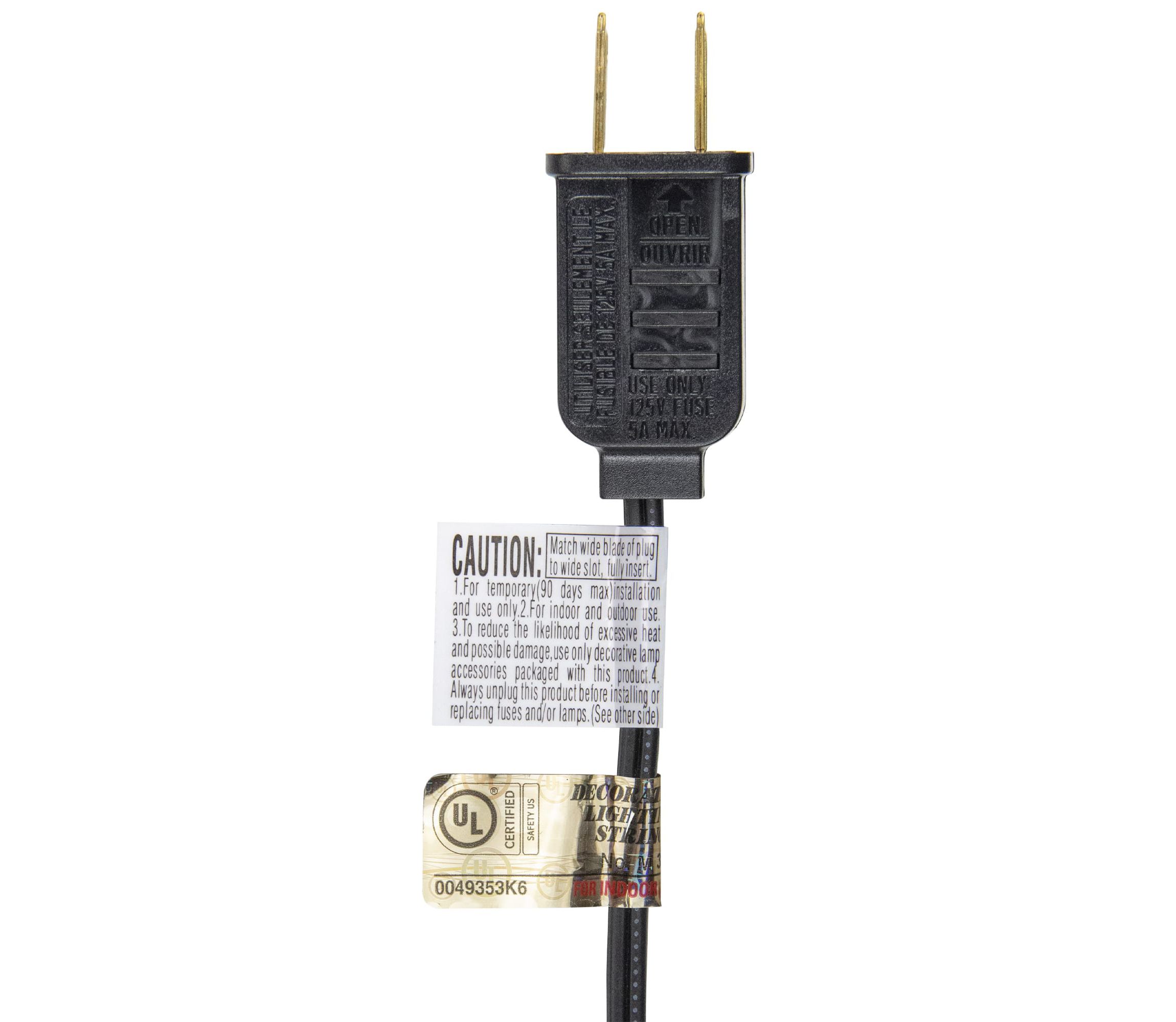 Edison E17 Halloween Light Set - 9 Black Wire - Purple Lights - 10ct