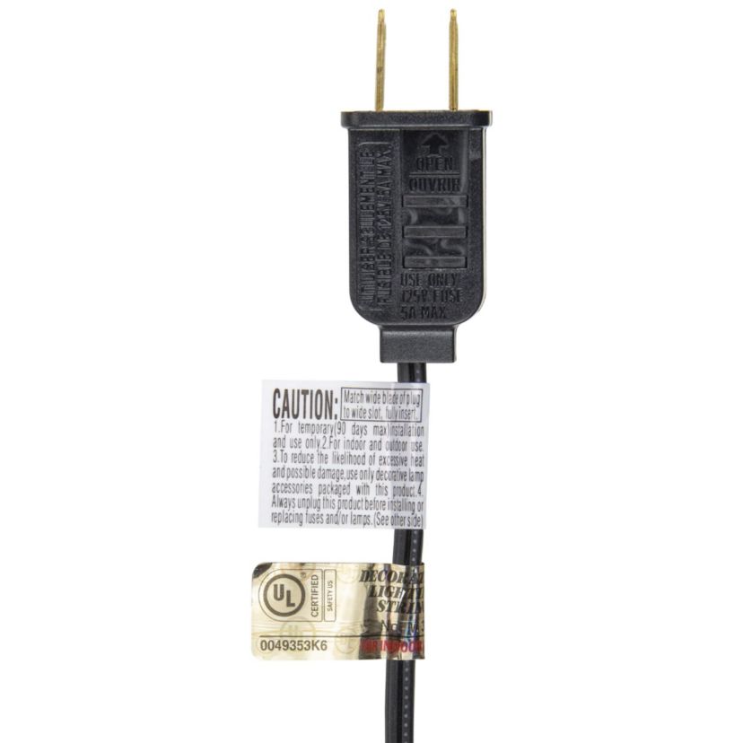Edison E17 Halloween Light Set - 9 Black Wire - Purple Lights - 10ct
