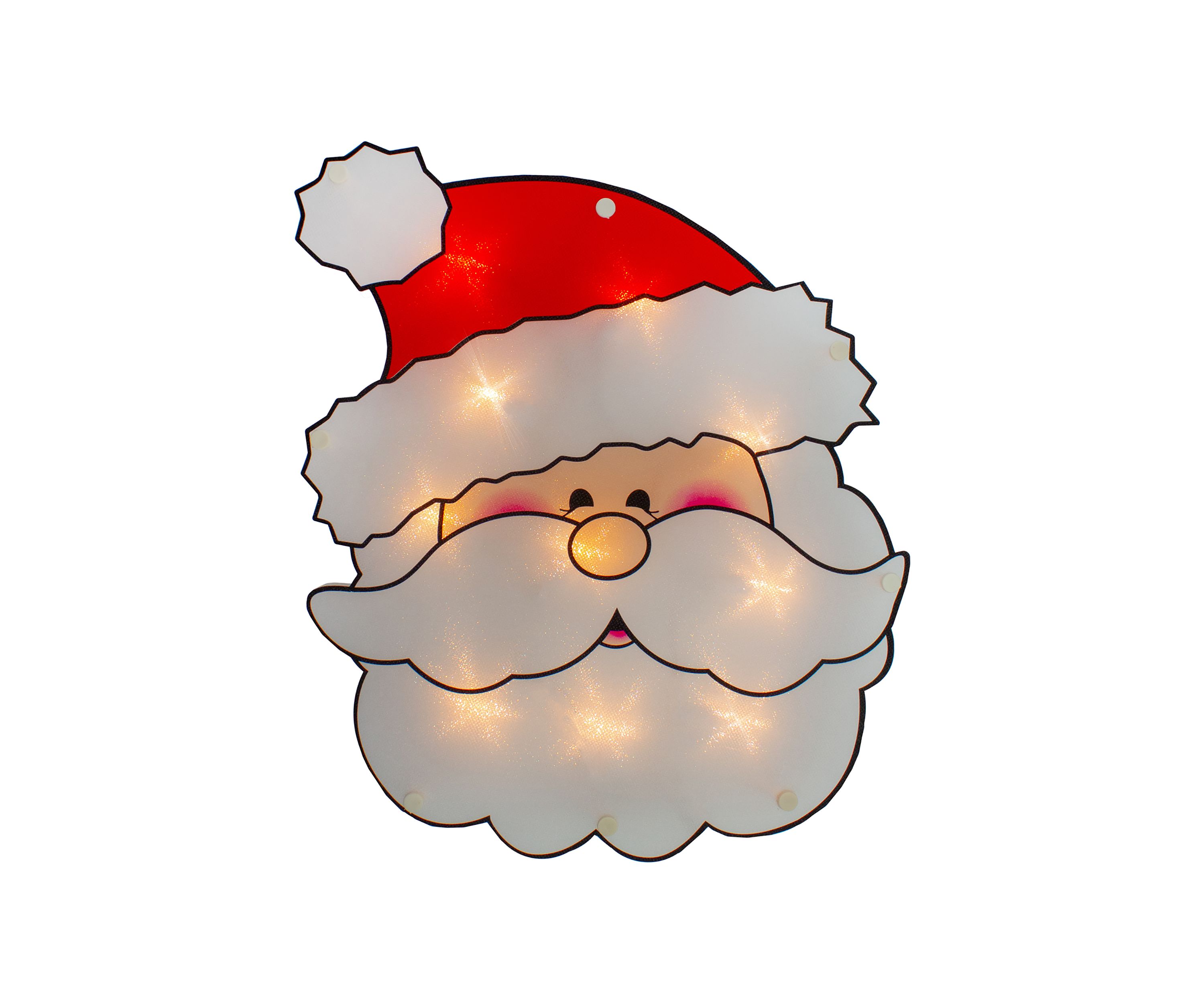 12Inch Lighted Santa Claus Christmas Window Silhouette