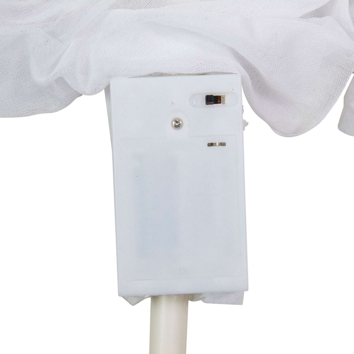 Set of 3 Lighted White Ghost Halloween Lawn Stakes 20"