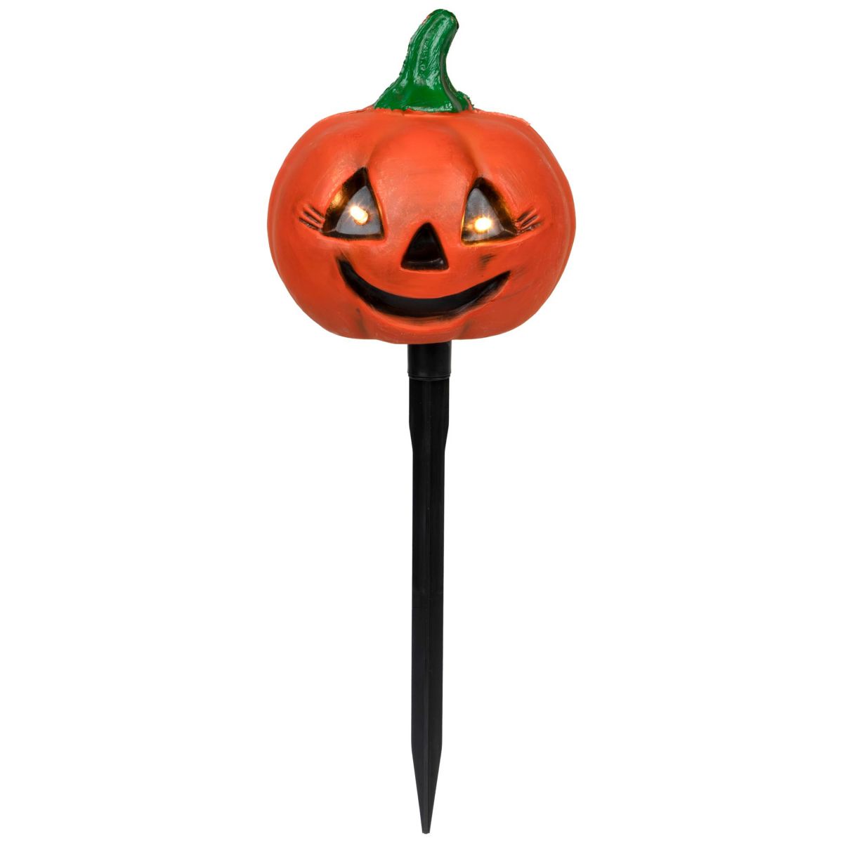 Set of 3 LED Lighted Jack-o-Lantern Halloween Pathway Markers