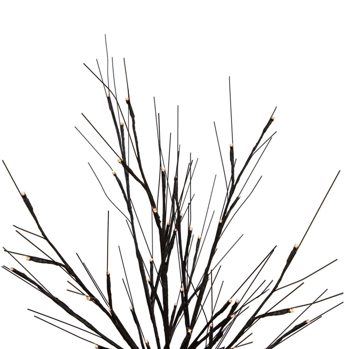 39" LED Lighted Black Halloween Twig Tree - Warm White Lights