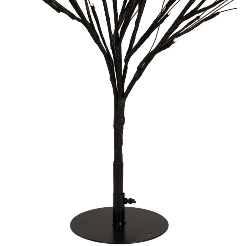39" LED Lighted Black Halloween Twig Tree - Warm White Lights