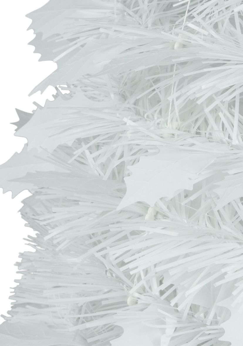 4 White Tinsel Pop-Up Artificial Christmas Tree  Unlit