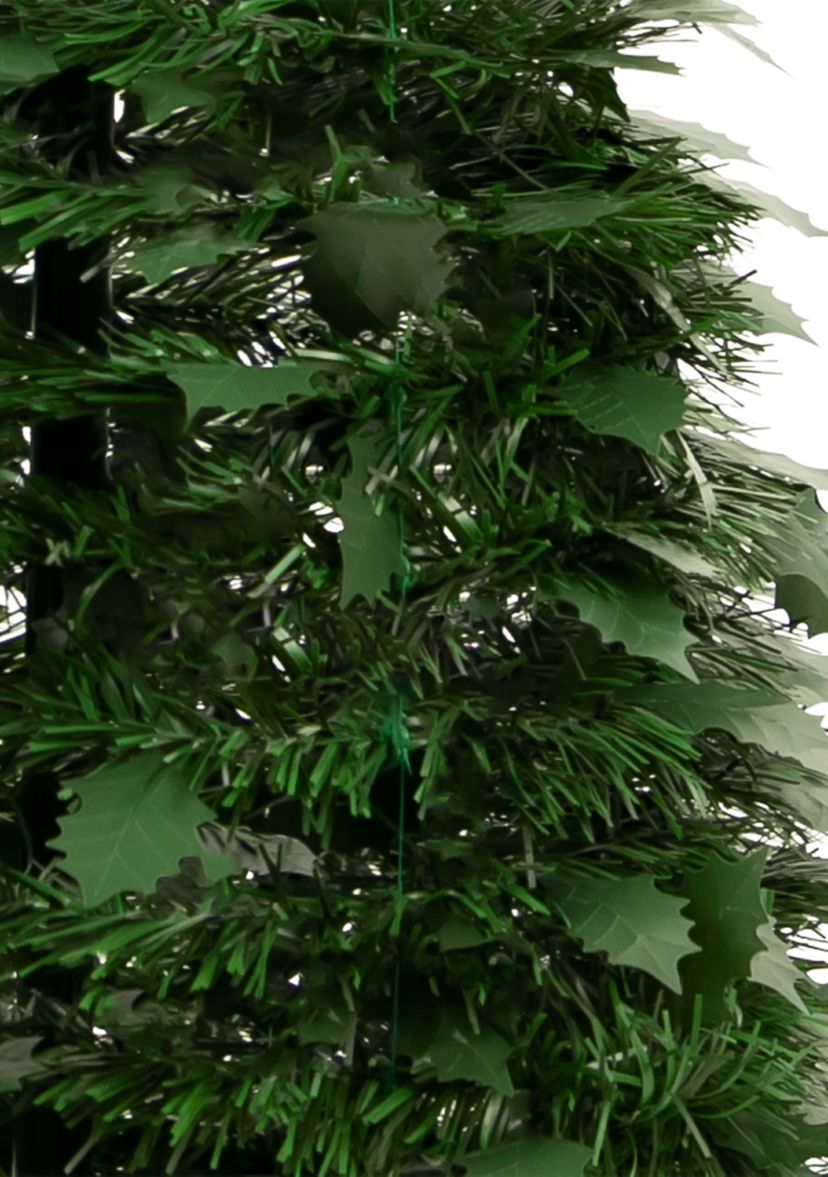 6 Green Tinsel Pop-Up Artificial Christmas Tree  Unlit