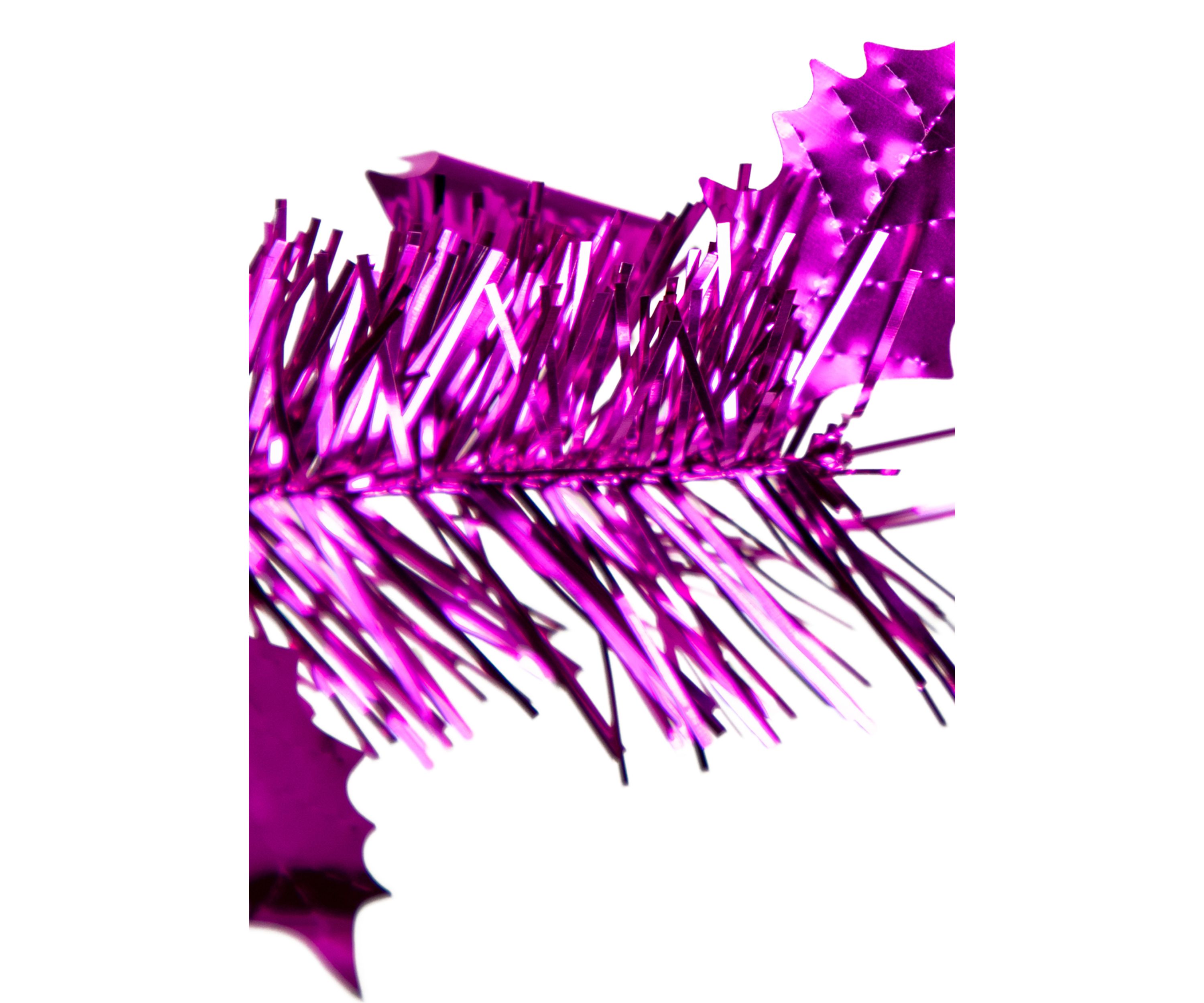 6 Pre-Lit Pink Tinsel Pop-Up Artificial Christmas Tree  Clear Lights