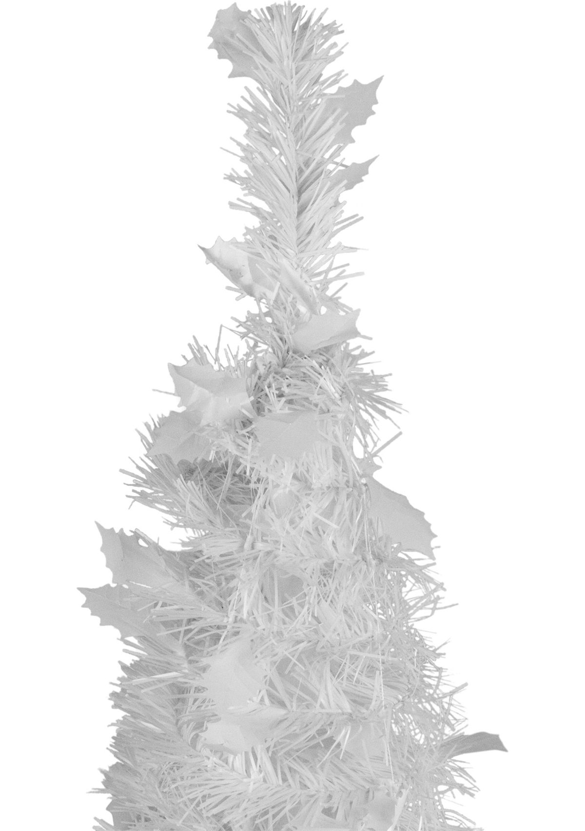 6 White Tinsel Pop-Up Artificial Christmas Tree  Unlit