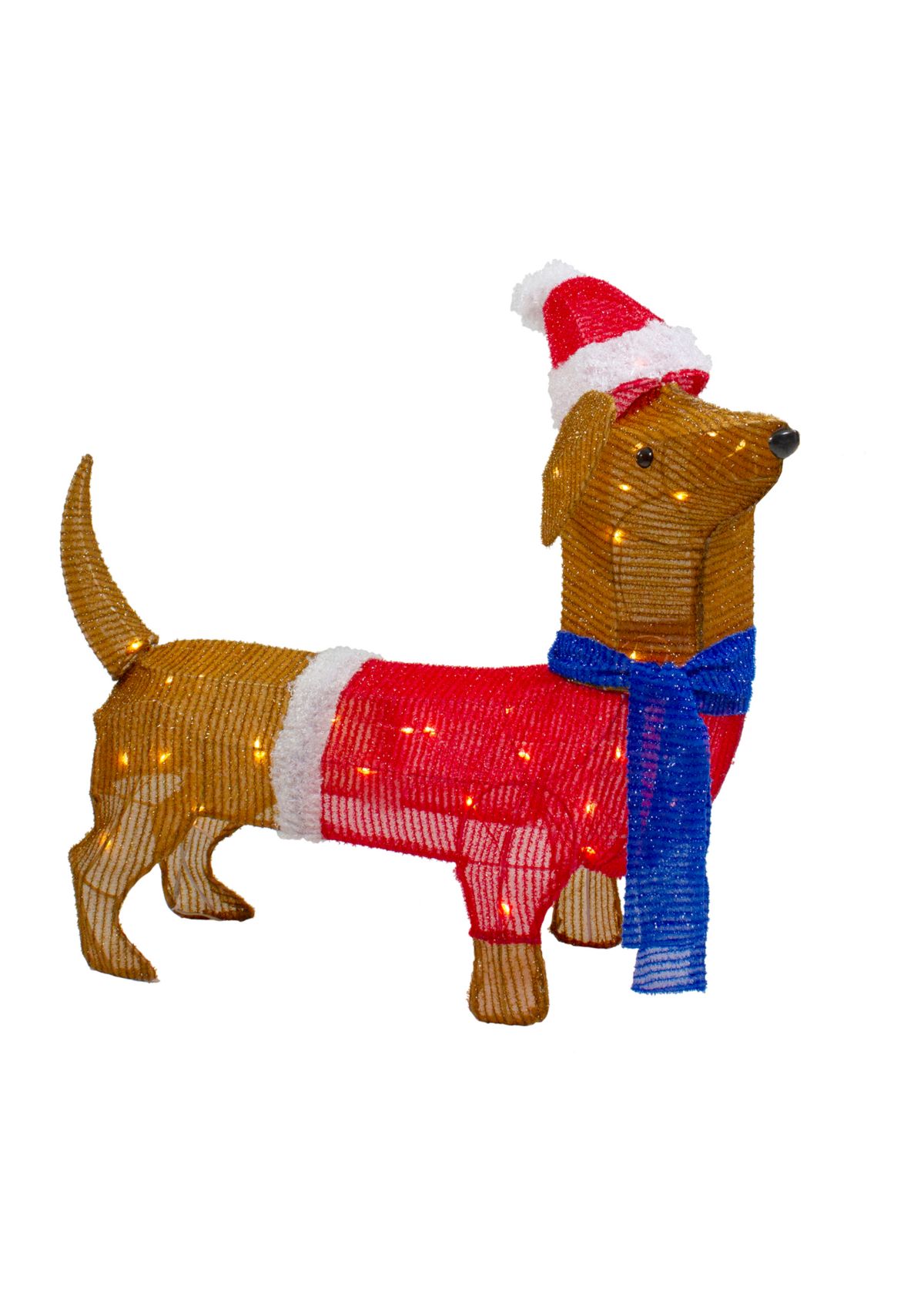 26Inch LED Lighted Dachshund Dog Outdoor Christmas Decoration