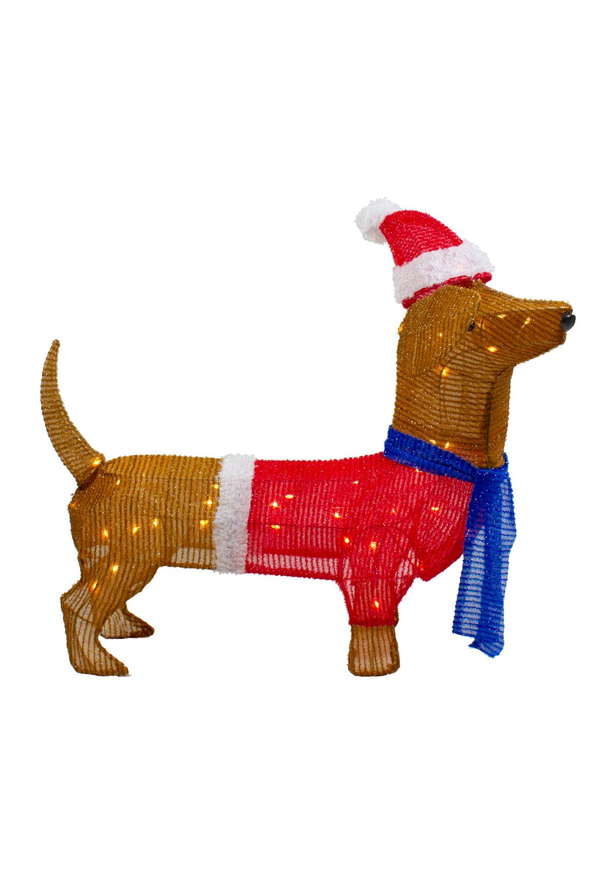 26Inch LED Lighted Dachshund Dog Outdoor Christmas Decoration