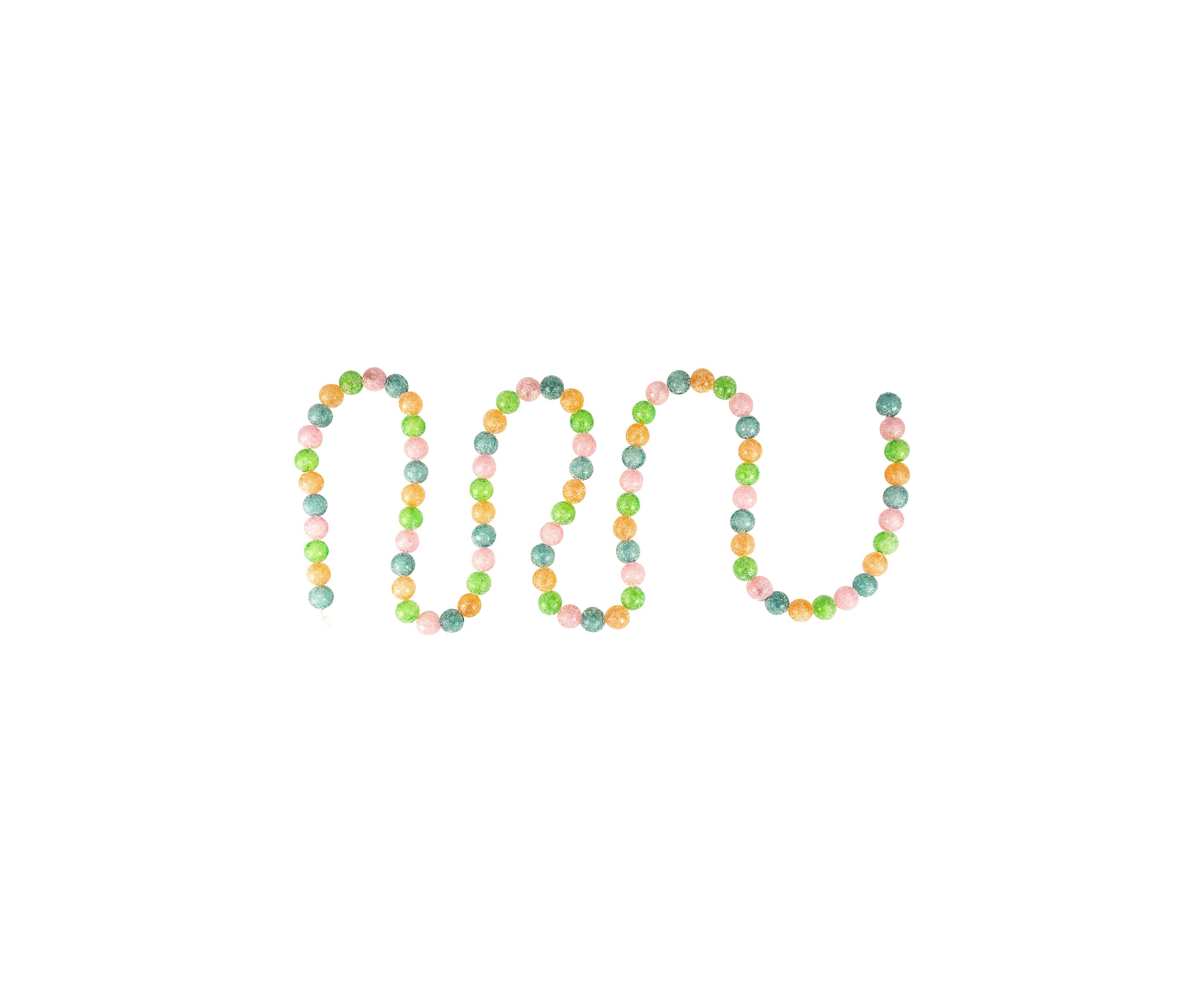 6ft Pastel Faux Candy Christmas Garland - Unlit