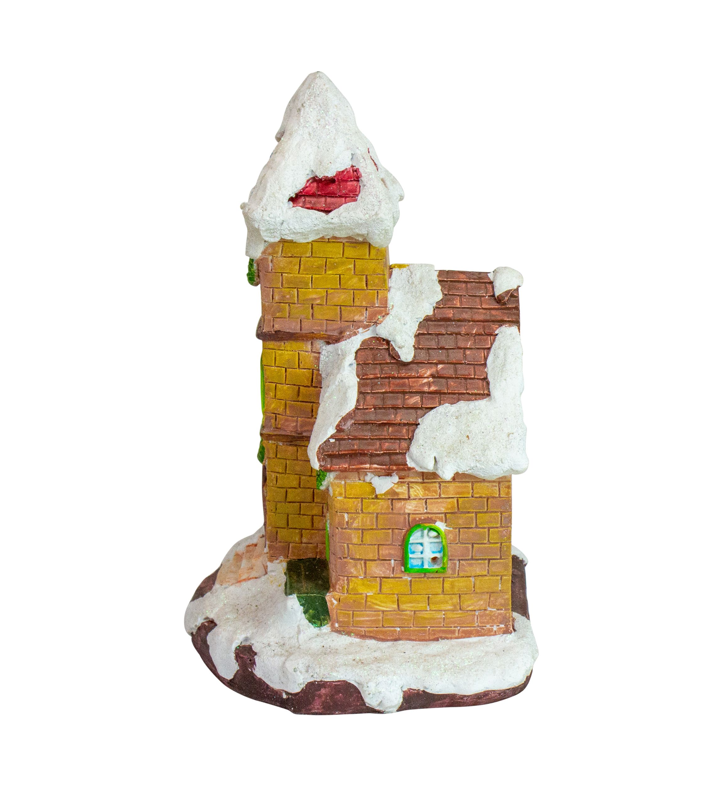 8.5Inch LED Lighted Church Christmas Village Decoration
