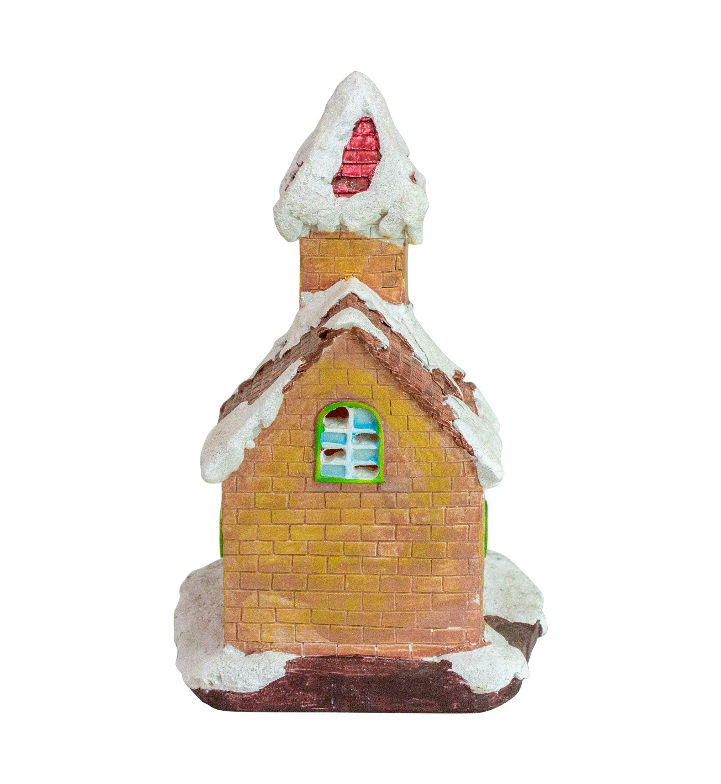 8.5Inch LED Lighted Church Christmas Village Decoration