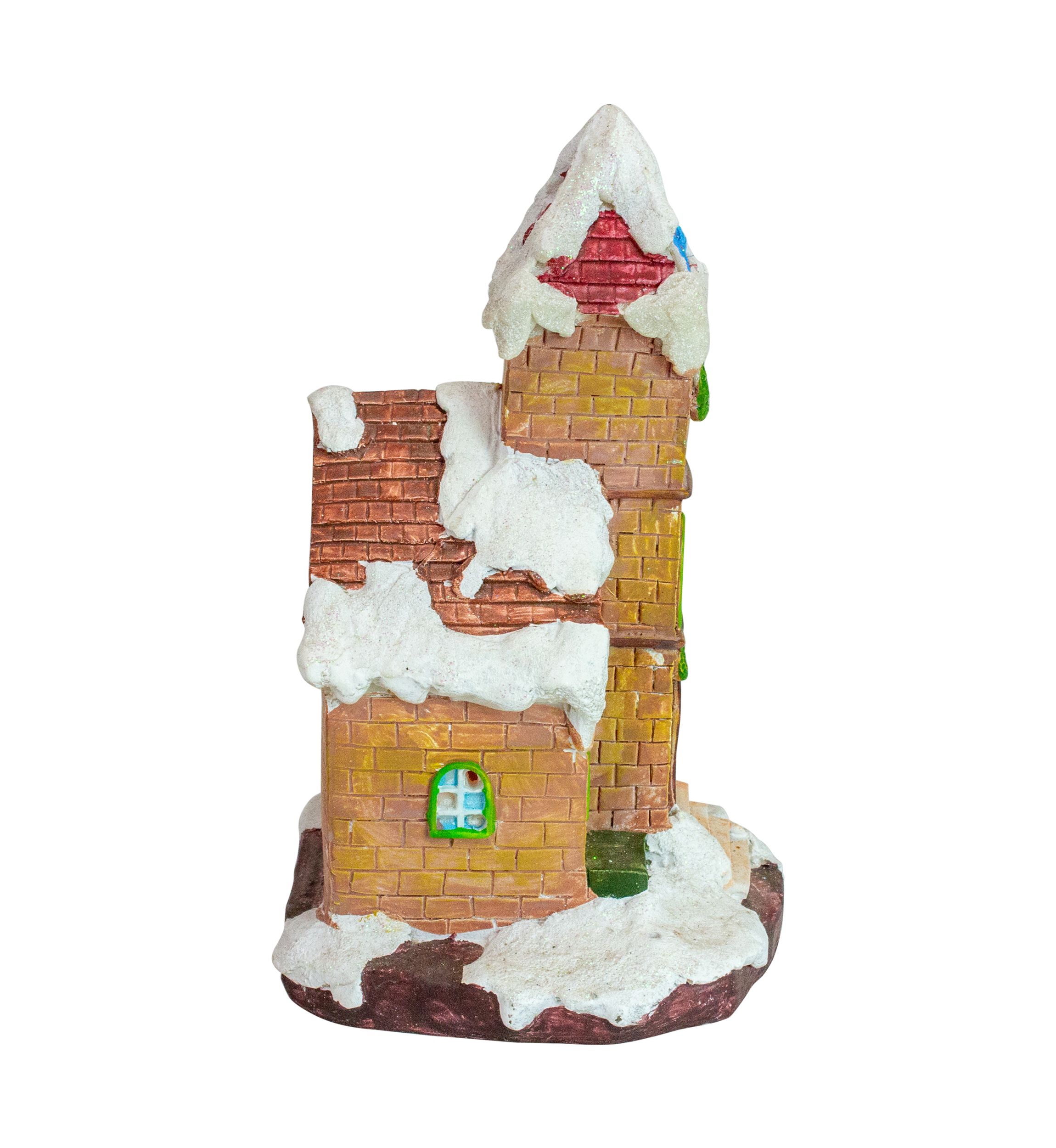 8.5Inch LED Lighted Church Christmas Village Decoration