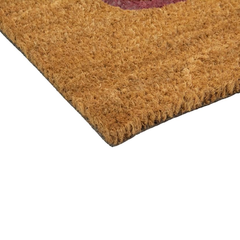 Natural Coir "Smile" Outdoor Rectangular Doormat 18" x 30"