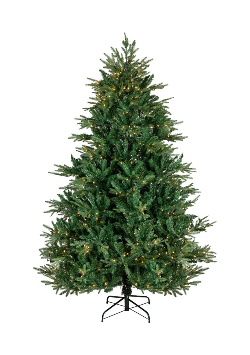 6.5 Pre-Lit Juniper Pine Artificial Christmas Tree  Warm White LED Lights