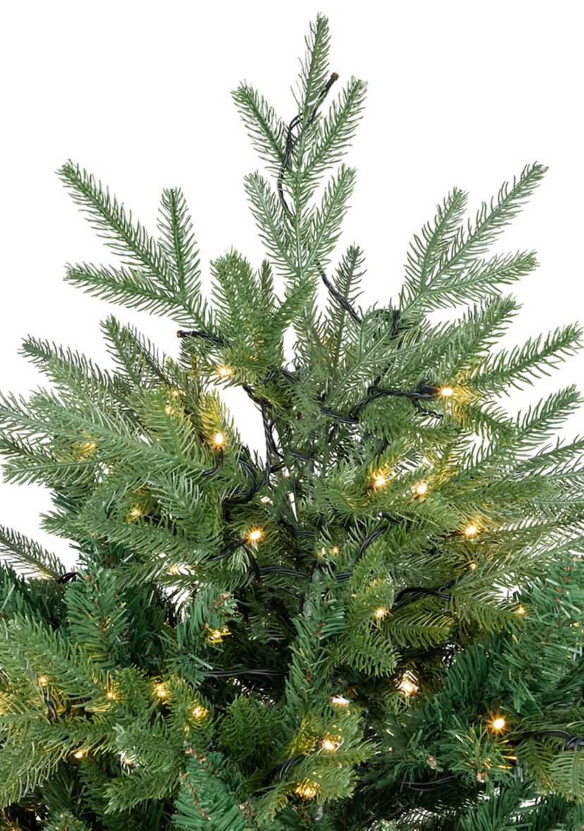 7.5 Pre-Lit Juniper Pine Artificial Christmas Tree  Warm White LED Lights