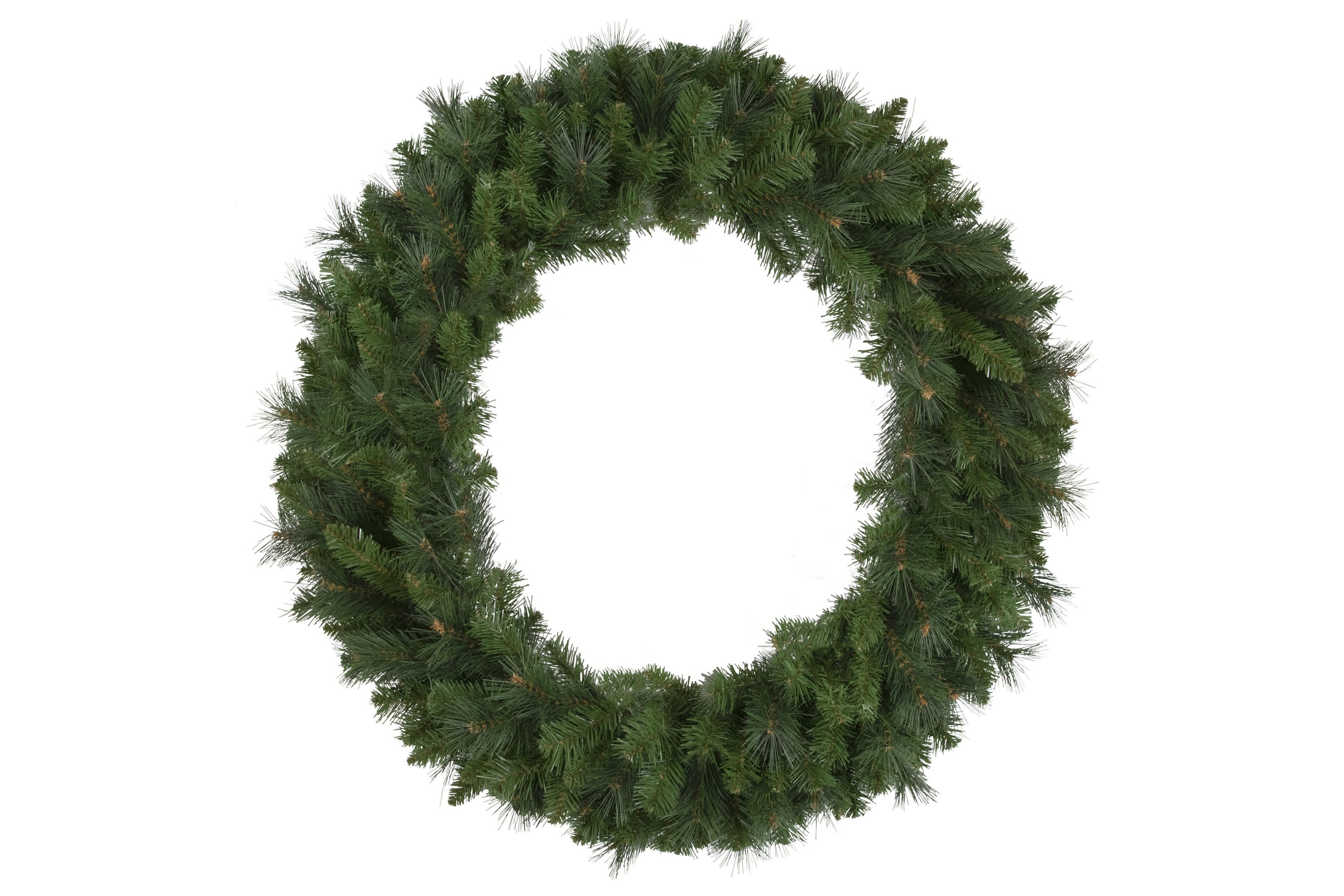 Beaver Pine Mixed Artificial Christmas Wreath  36-Inch  Unlit
