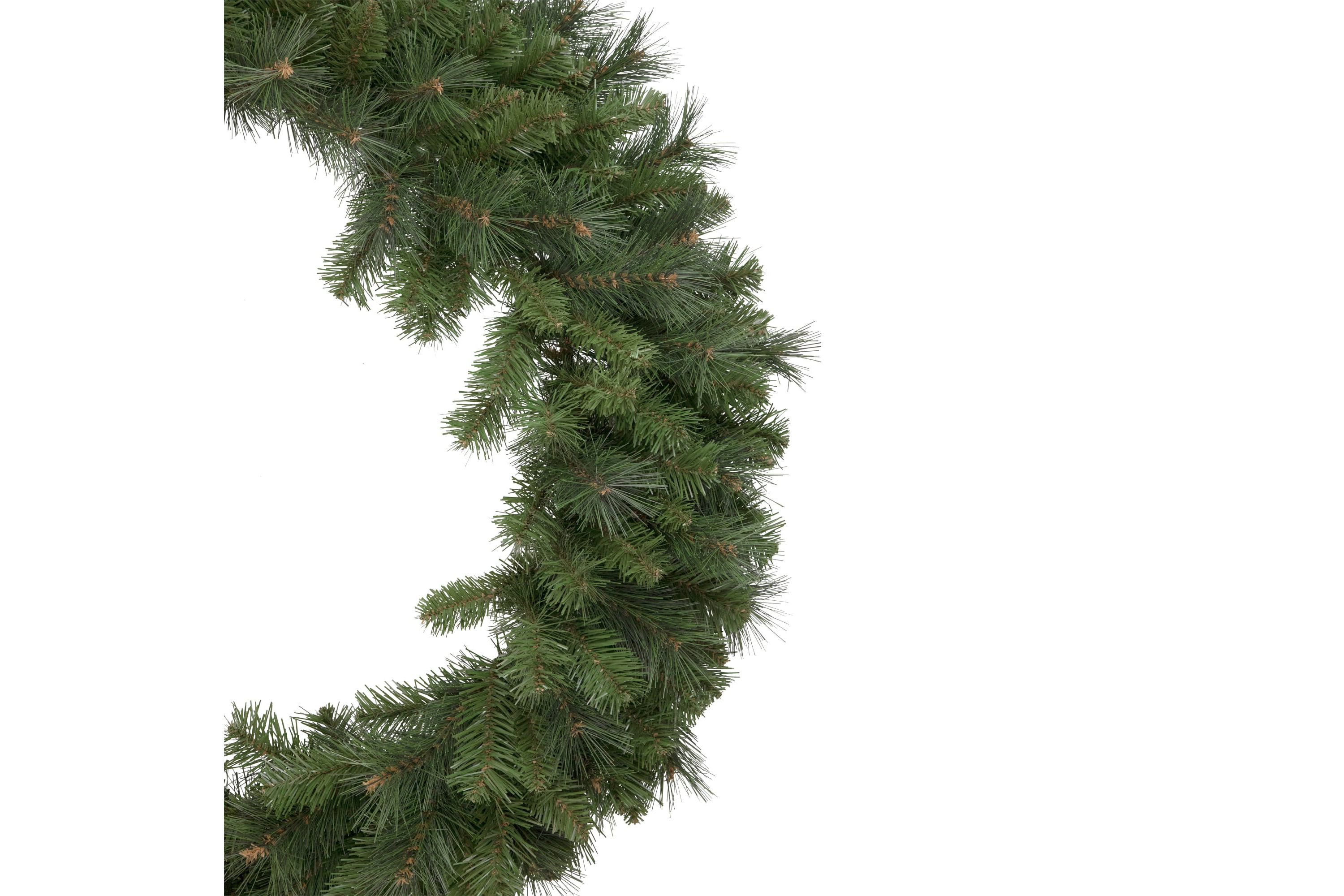 Beaver Pine Mixed Artificial Christmas Wreath  36-Inch  Unlit