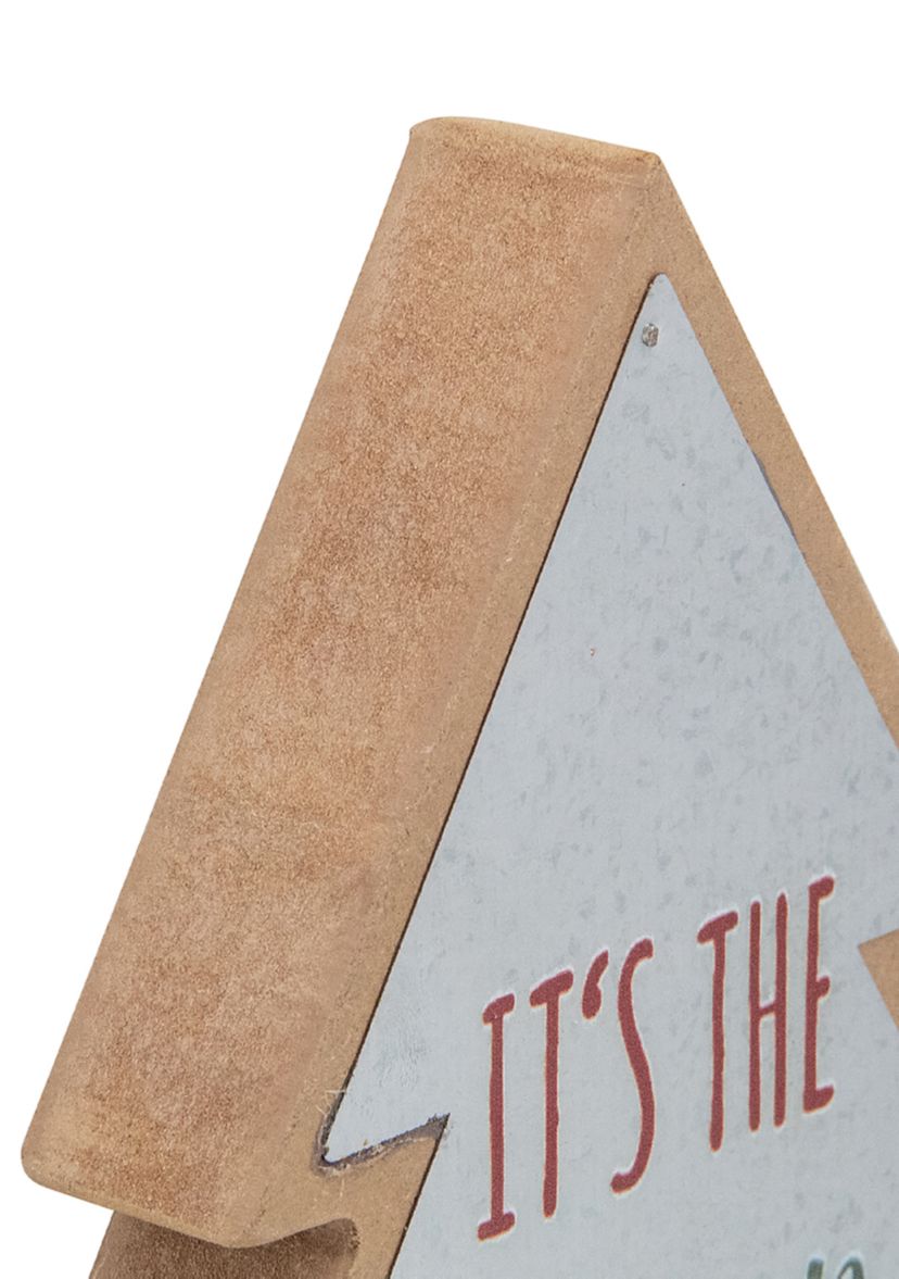 10Inch Tree Shaped Tis the Season to be Jolly Christmas Sign
