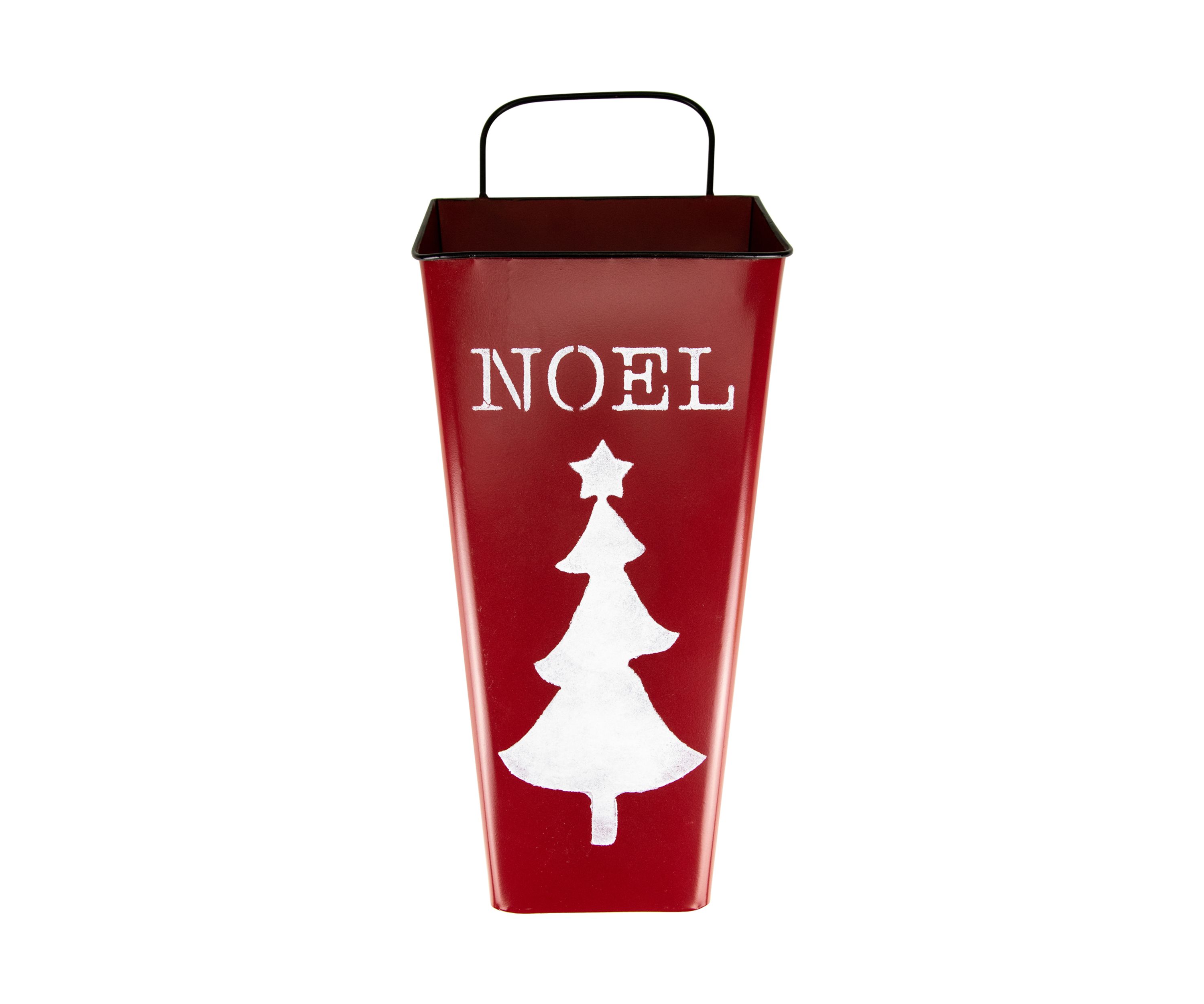 Set of 2 Red Noel and Green Joy Christmas Container Wall Hangings 19.75Inch