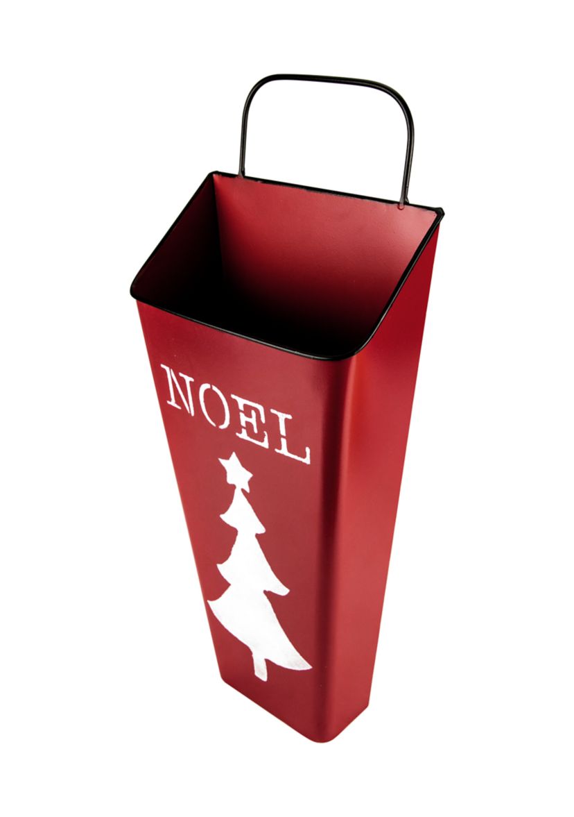 Set of 2 Red Noel and Green Joy Christmas Container Wall Hangings 19.75Inch