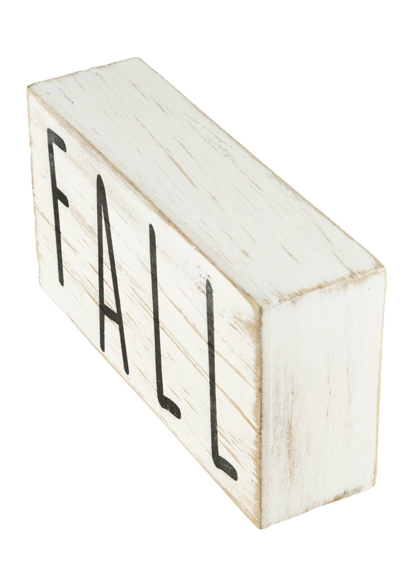 6 inch Distressed Wood Autumn Harvest Fall Sign