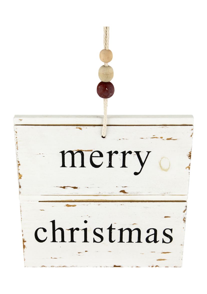 8Inch Reclaimed Wood Merry Christmas Wall Sign