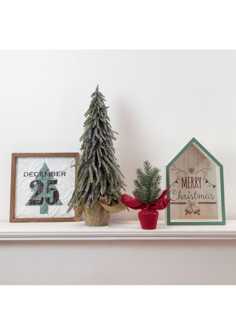 9.75Inch Framed December 25 Christmas Wall Sign