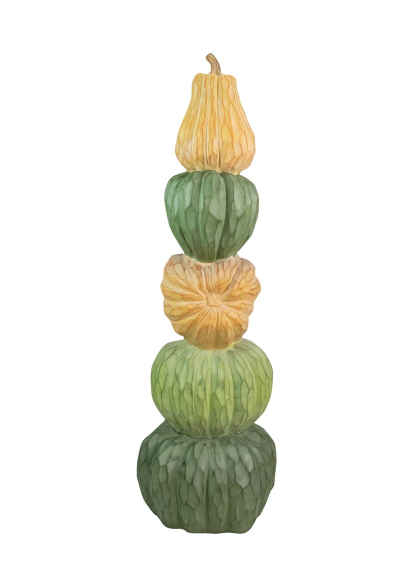 42.5 inch Five Tiered Stacked Pumpkins Thanksgiving Decor