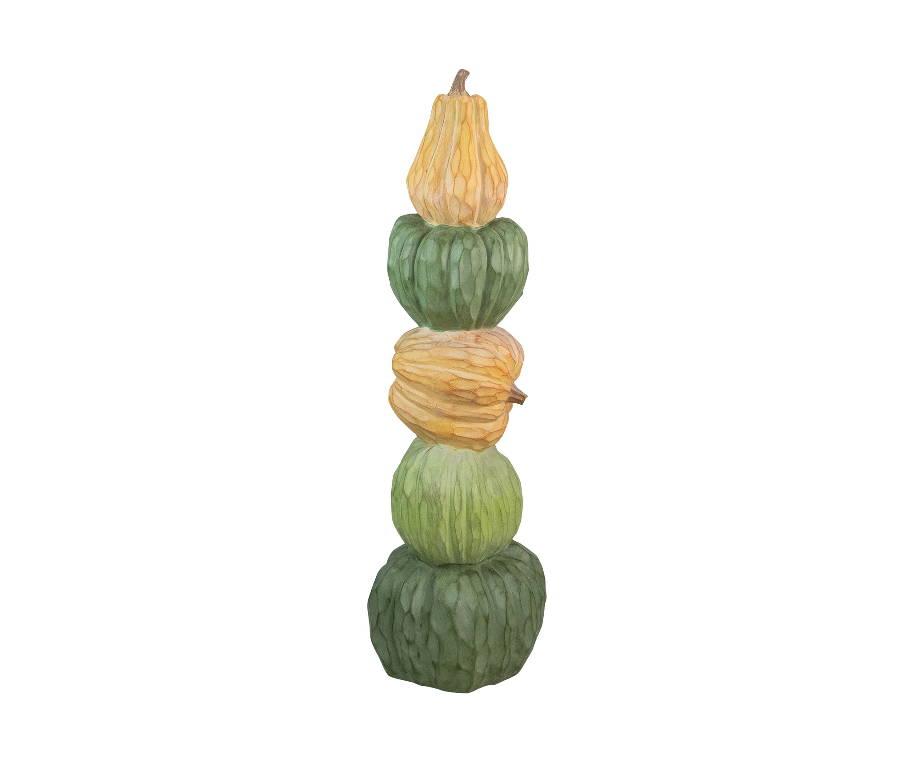 42.5 inch Five Tiered Stacked Pumpkins Thanksgiving Decor